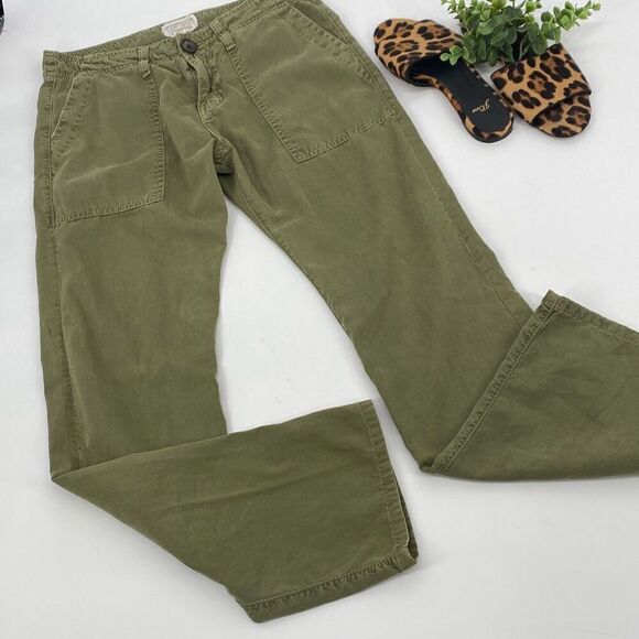 Current Elliott|Revolve The Army Cargo Pants Slim Leg Green Pockets Size 24/0 - Picture 2 of 13